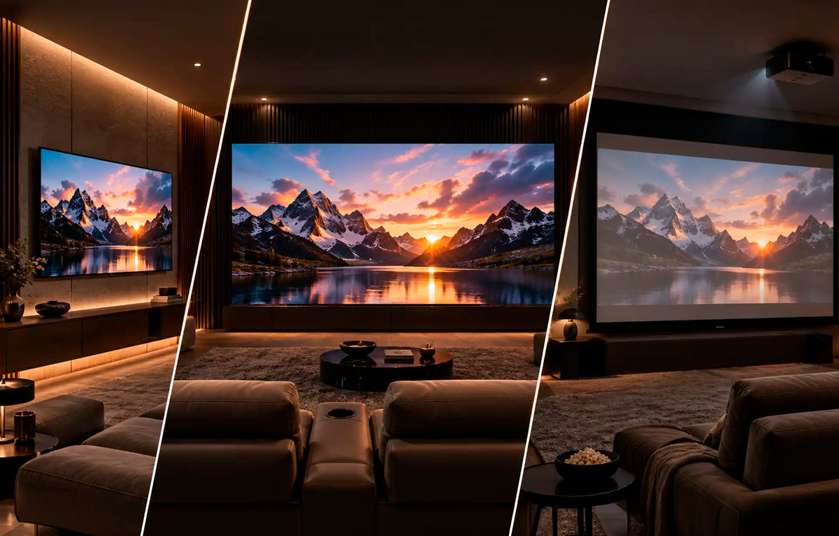 OLED vs Projector vs MicroLED: The Complete Comparison