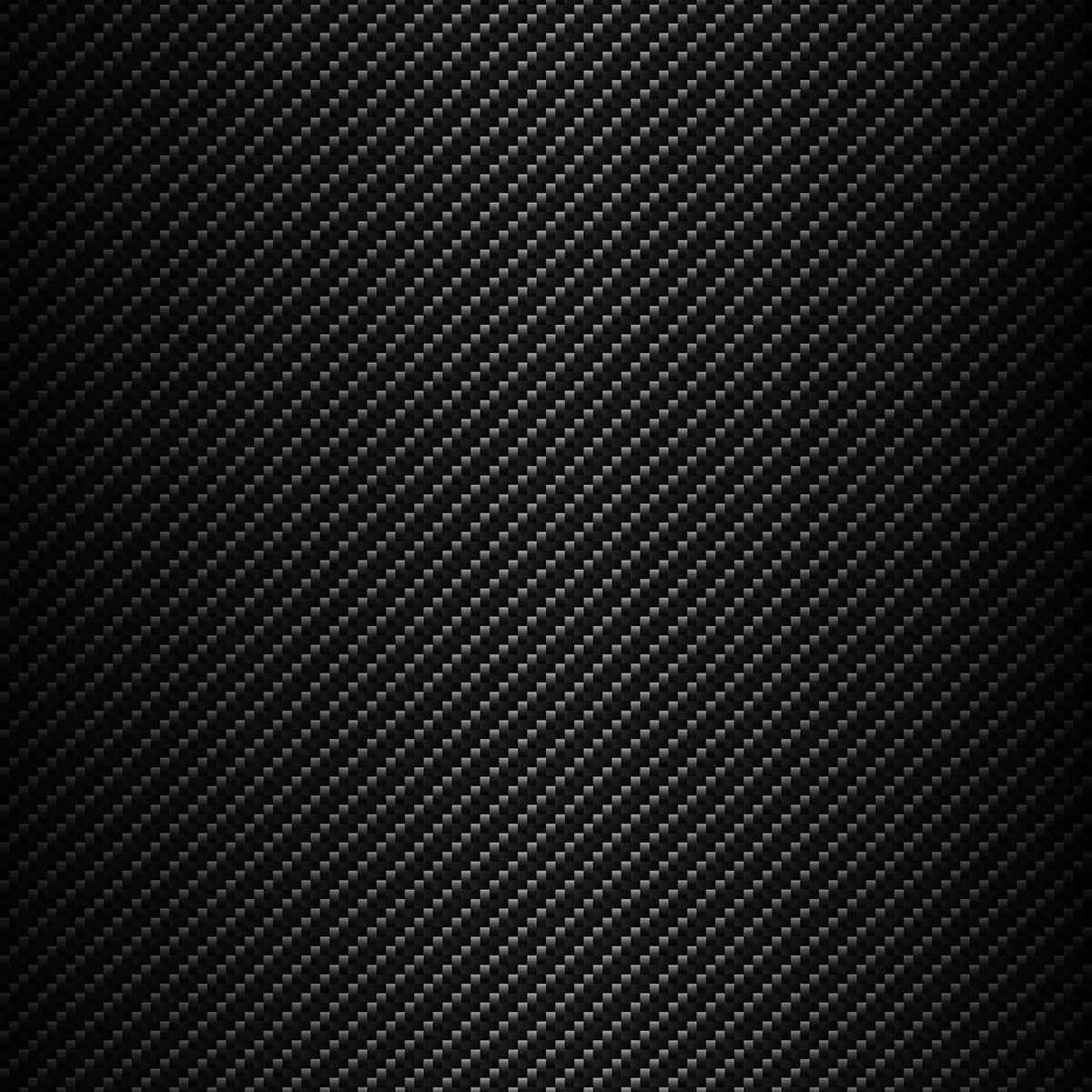 Black carbon-fibre-effect finish swatch with a diagonal woven pattern