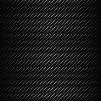 Black carbon-fibre-effect finish swatch with a diagonal woven pattern