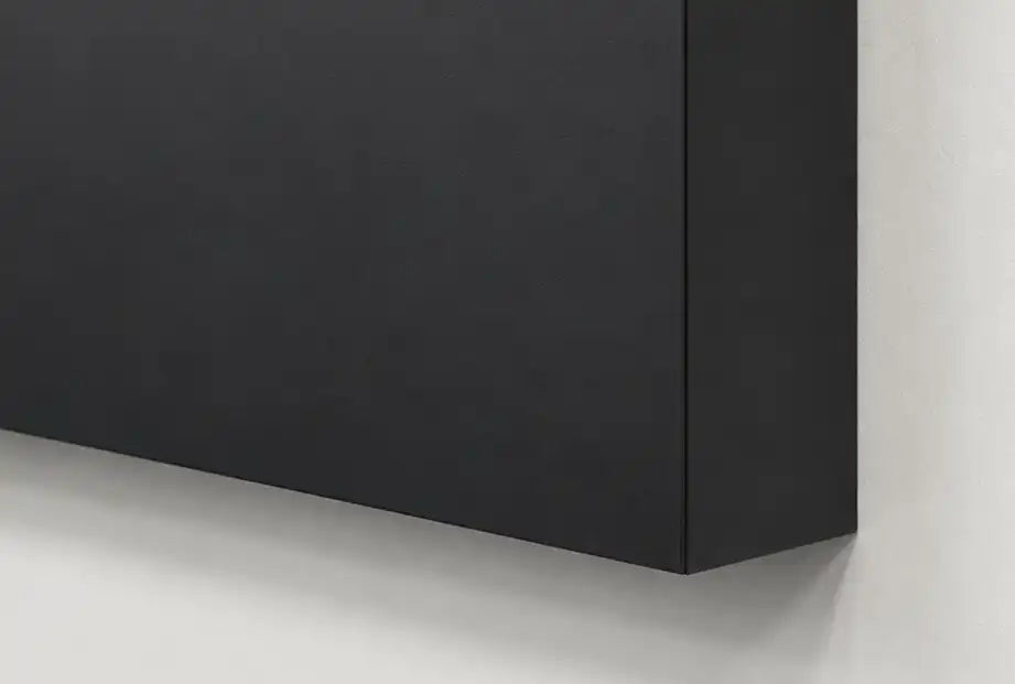 Close-up of Cinema Deco MicroWall CoB MicroLED display with slim black finishing edge.